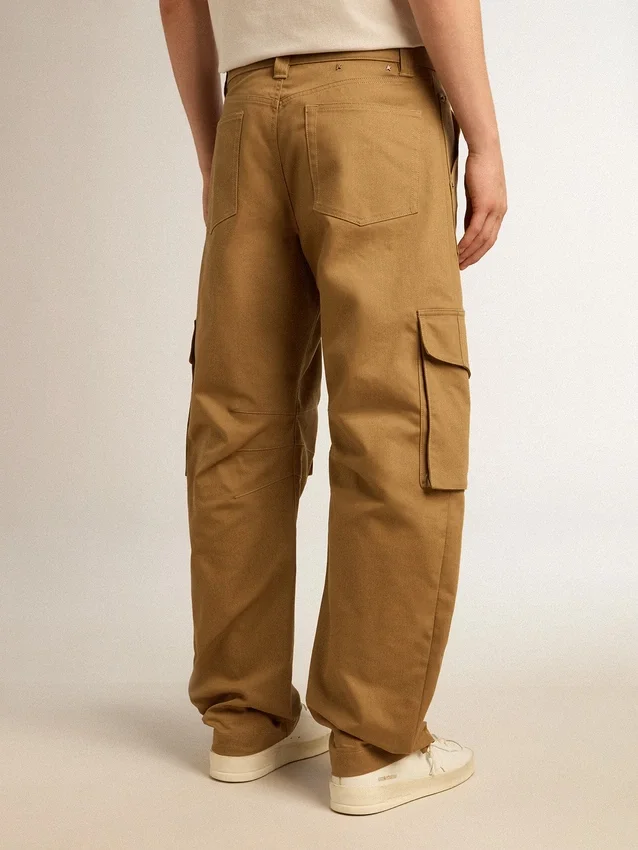 Pantalon cargo beige kaki