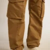 Pantalon cargo beige kaki
