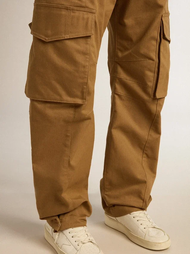 Pantalon cargo beige kaki