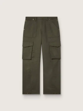 Pantalon cargo vert olive
