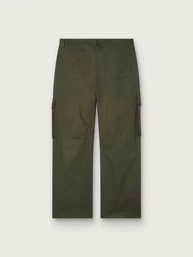 Pantalon cargo vert olive