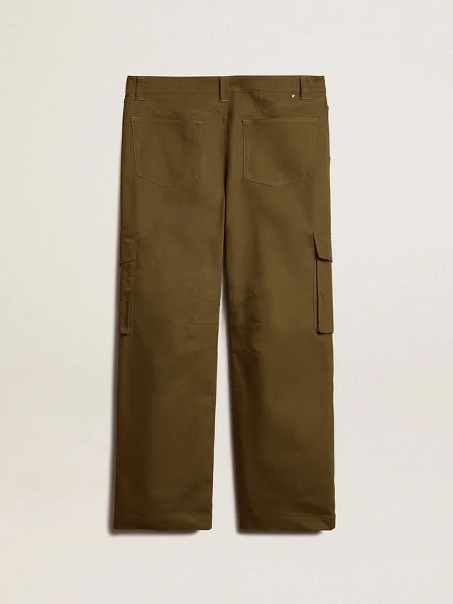 Pantalon cargo vert olive