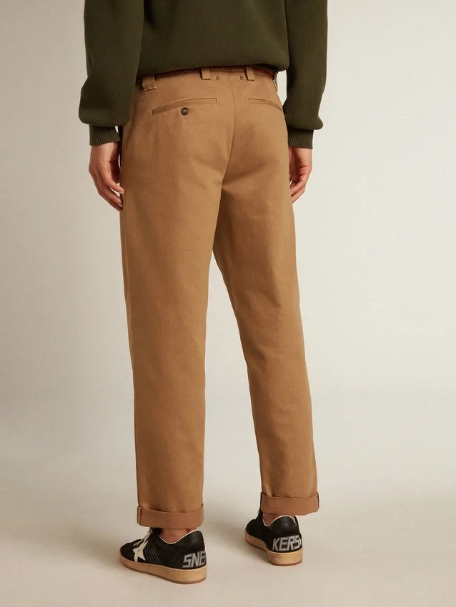 Pantalon chino beige kaki de la Golden Collection