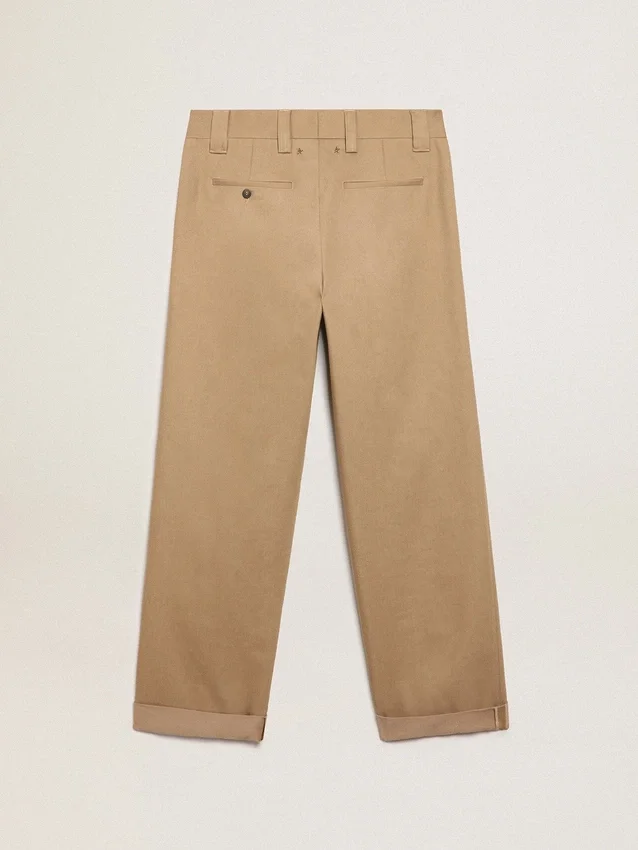 Pantalon chino beige kaki de la Golden Collection