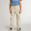 Pantalon chino beige pour enfant avec touches multicolores