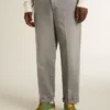 Pantalon chino en coton gris