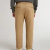Pantalon chino pour enfant en coton couleur tabac