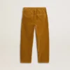 Pantalon chino pour garçons couleur tabac avec broderie