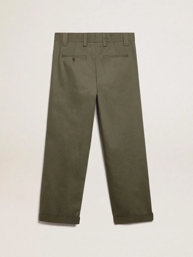 Pantalon chino vert militaire de la Golden Collection