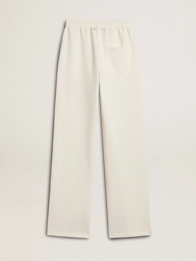 Pantalon de jogging blanc en coton pour femme