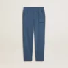 Pantalon de jogging bleu pour enfant avec broderie