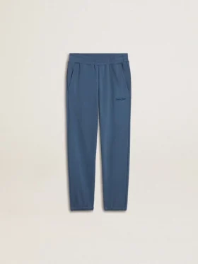 Pantalon de jogging bleu pour enfant avec broderie