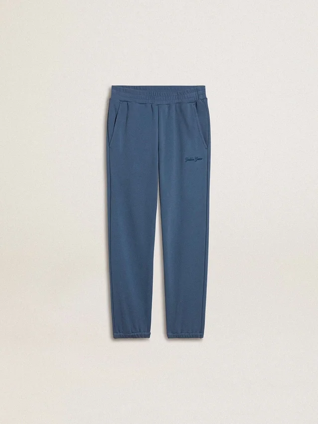 Pantalon de jogging bleu pour enfant avec broderie