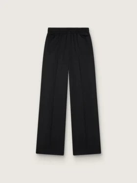 Pantalon de jogging léger en laine noir pour femme
