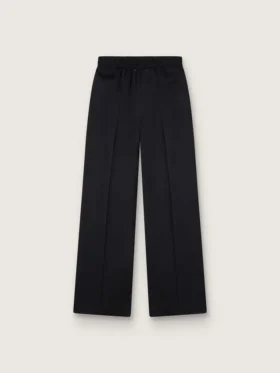 Pantalon de jogging léger en laine noir pour femme
