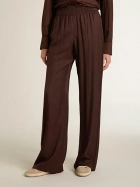 Pantalon de jogging marron pour femme