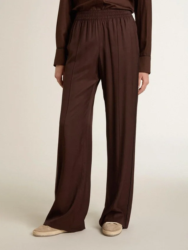 Pantalon de jogging marron pour femme