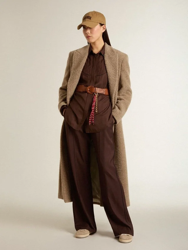 Pantalon de jogging marron pour femme