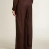 Pantalon de jogging marron pour femme