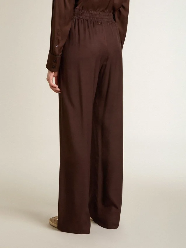 Pantalon de jogging marron pour femme