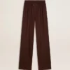 Pantalon de jogging marron pour femme