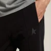 Pantalon de jogging noir pour homme avec étoile sur le devant