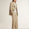 Pantalon de jogging pour femme couleur travertin