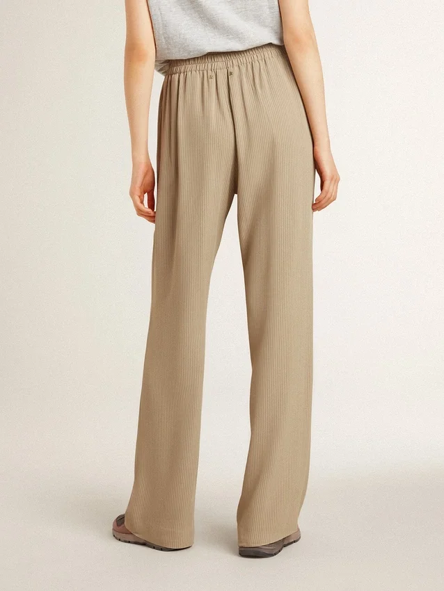 Pantalon de jogging pour femme couleur travertin
