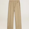 Pantalon de jogging pour femme couleur travertin