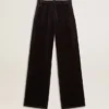 Pantalon de jogging pour femme en mélange de coton effet velours
