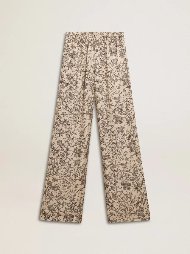 Pantalon de jogging pour femme à imprimé floral