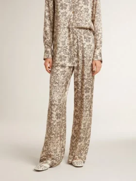 Pantalon de jogging pour femme à imprimé floral