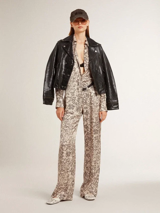 Pantalon de jogging pour femme à imprimé floral