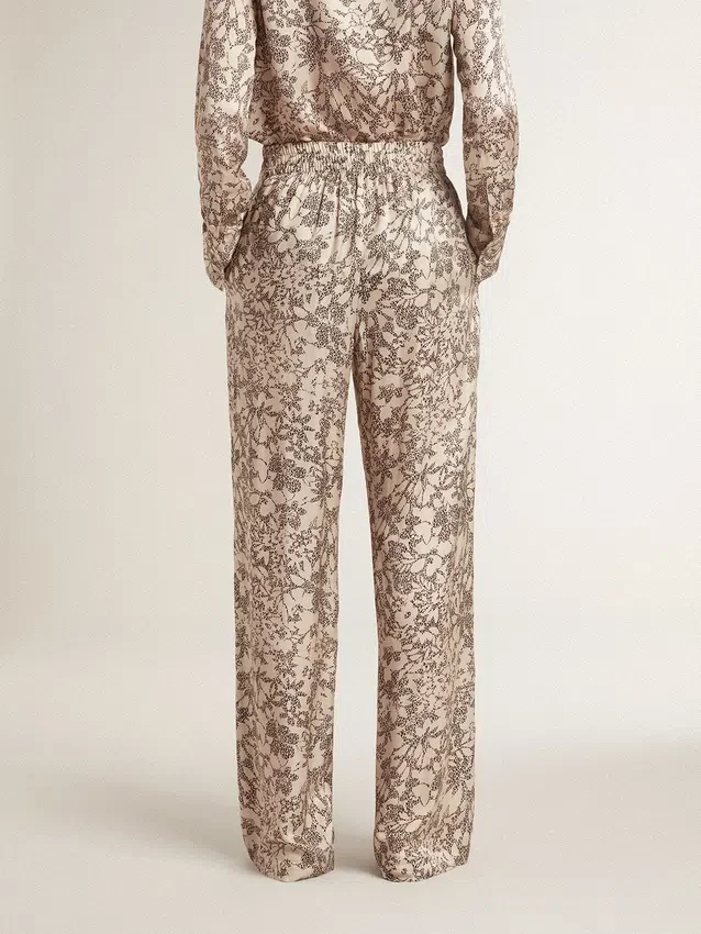 Pantalon de jogging pour femme à imprimé floral