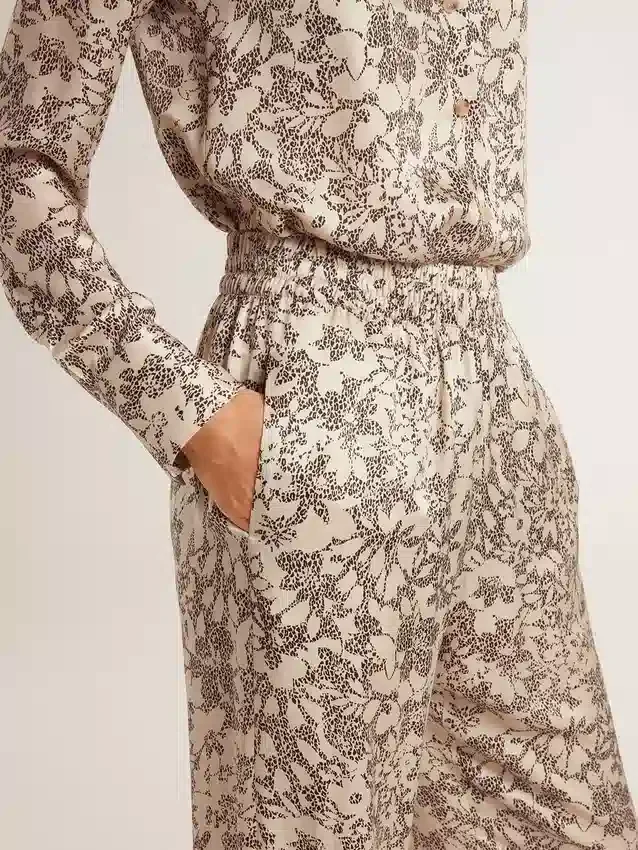 Pantalon de jogging pour femme à imprimé floral