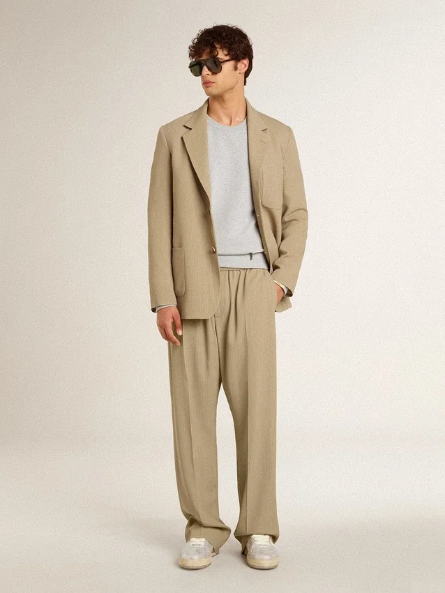 Pantalon de jogging pour homme couleur travertin