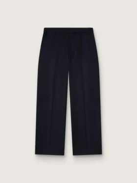 Pantalon de jogging pour homme en laine bleu foncé