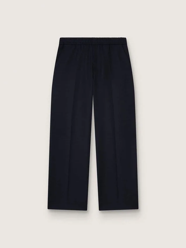 Pantalon de jogging pour homme en laine bleu foncé