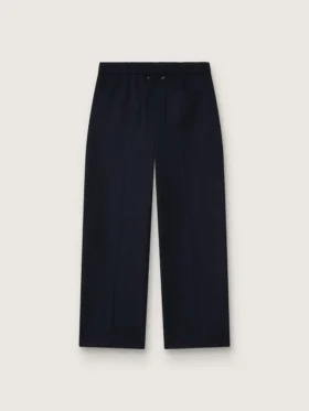 Pantalon de jogging pour homme en laine bleu foncé