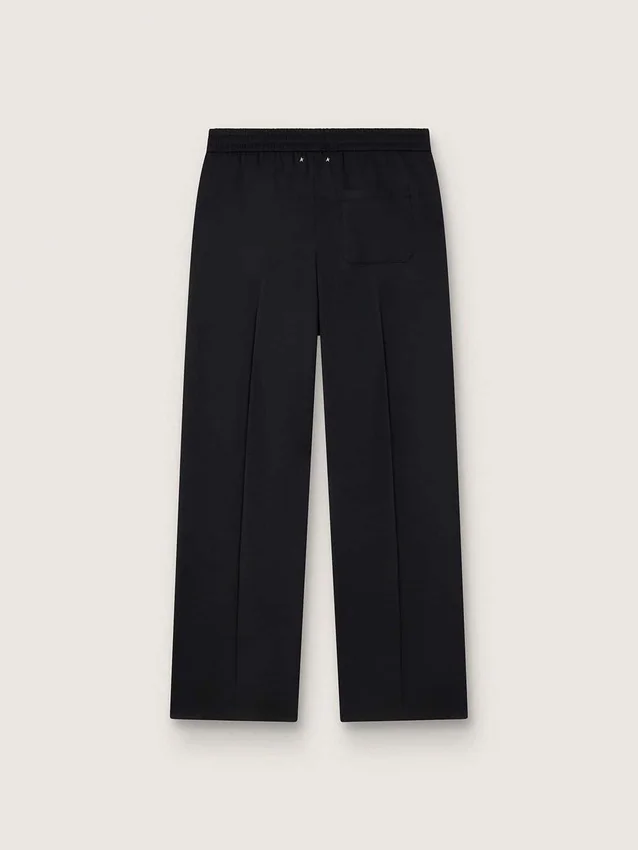 Pantalon de jogging pour homme en laine noire