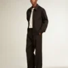 Pantalon de jogging pour homme en laine noire