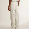 Pantalon de jogging pour homme en mélange de laine couleur kaki