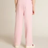 Pantalon de jogging rose avec une étoile pailletée sur le devant