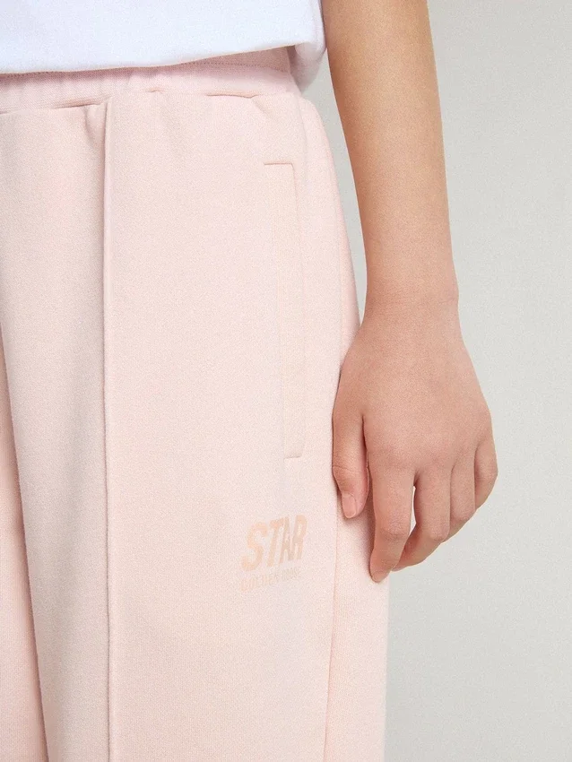 Pantalon de jogging rose imprimé pour filles