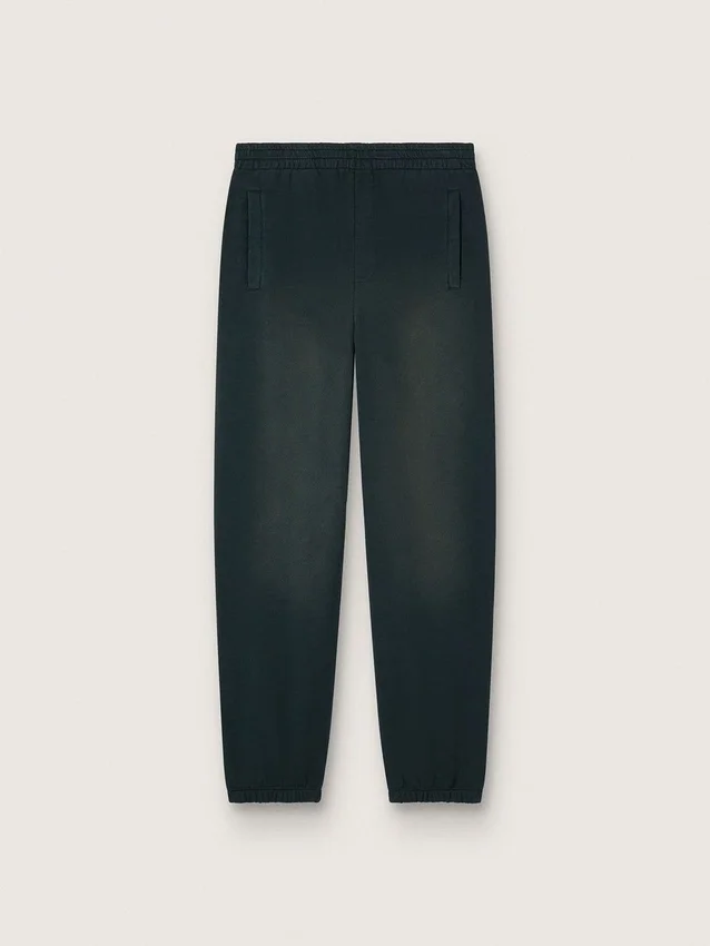 Pantalon de jogging unisexe noir délavé