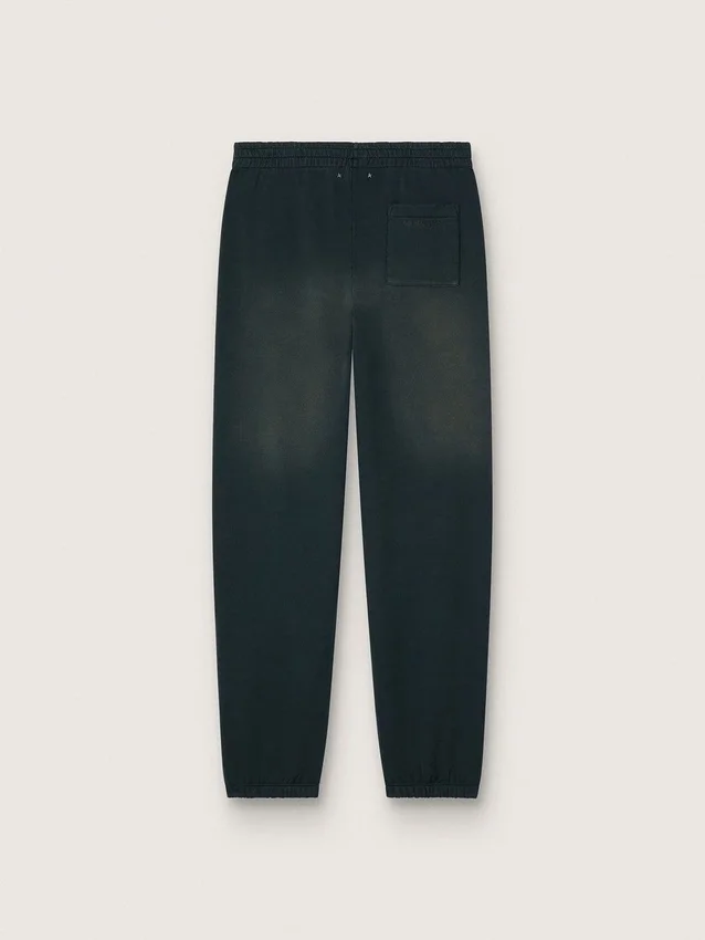 Pantalon de jogging unisexe noir délavé
