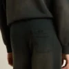 Pantalon de jogging unisexe noir délavé