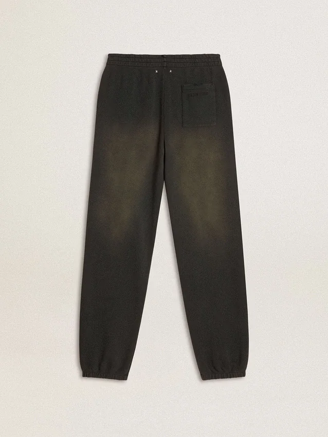 Pantalon de jogging unisexe noir délavé