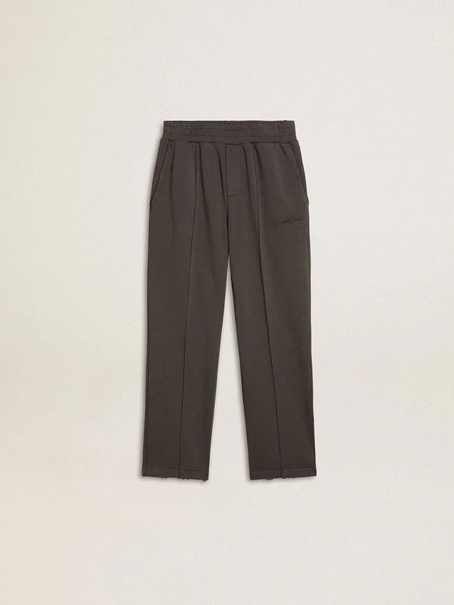 Pantalon de jogging vert militaire pour enfant avec broderie