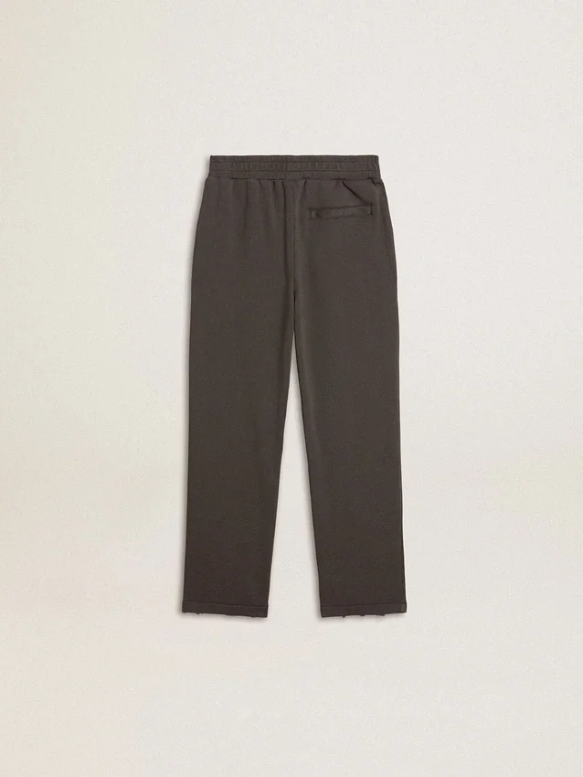Pantalon de jogging vert militaire pour enfant avec broderie